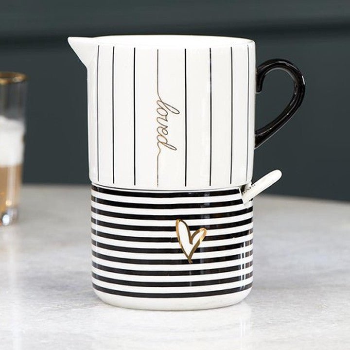 Dots & Stripes Milk & Sugar Set - Rathwood Store