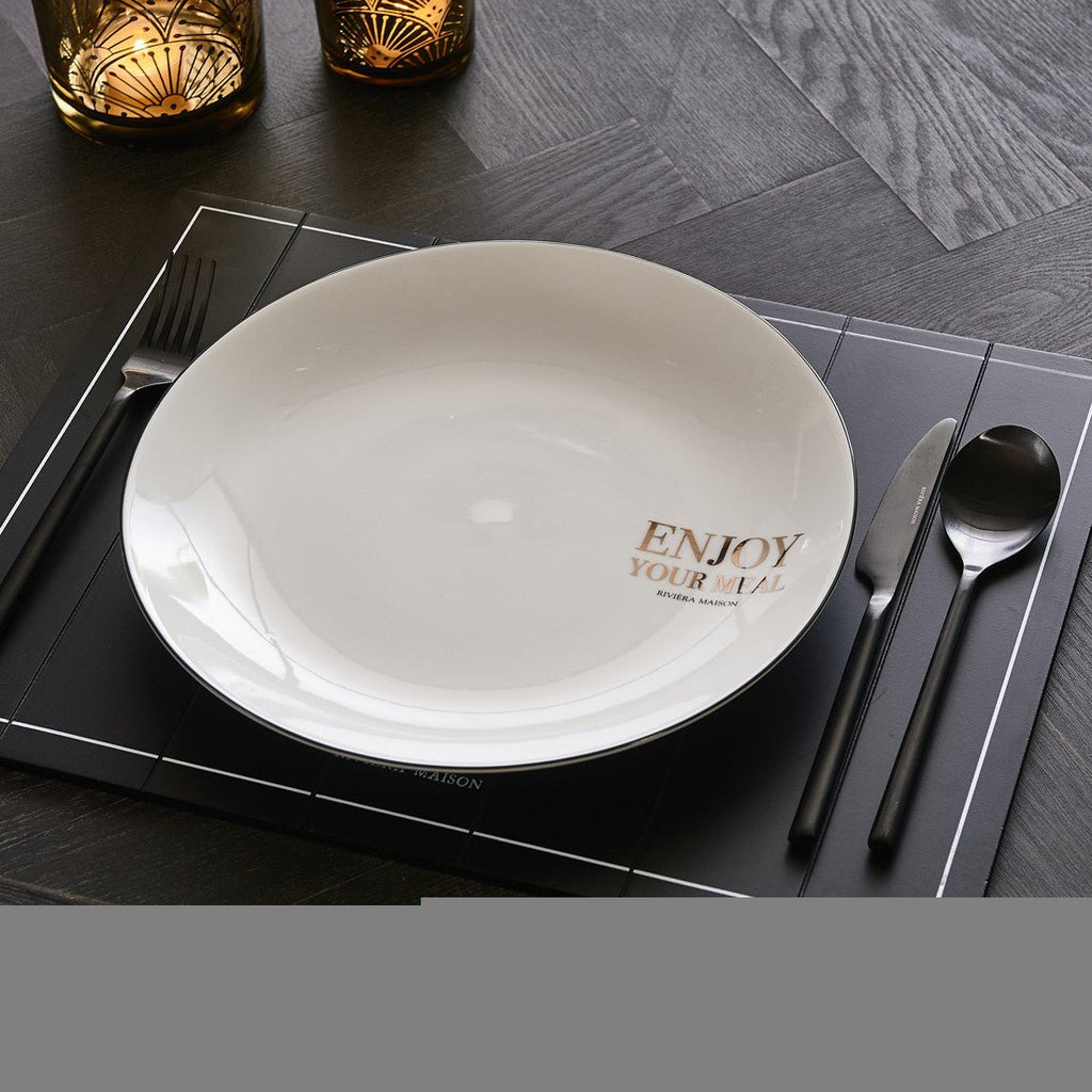 Enjoy Your Meal Dinner Plate - Rathwood Store