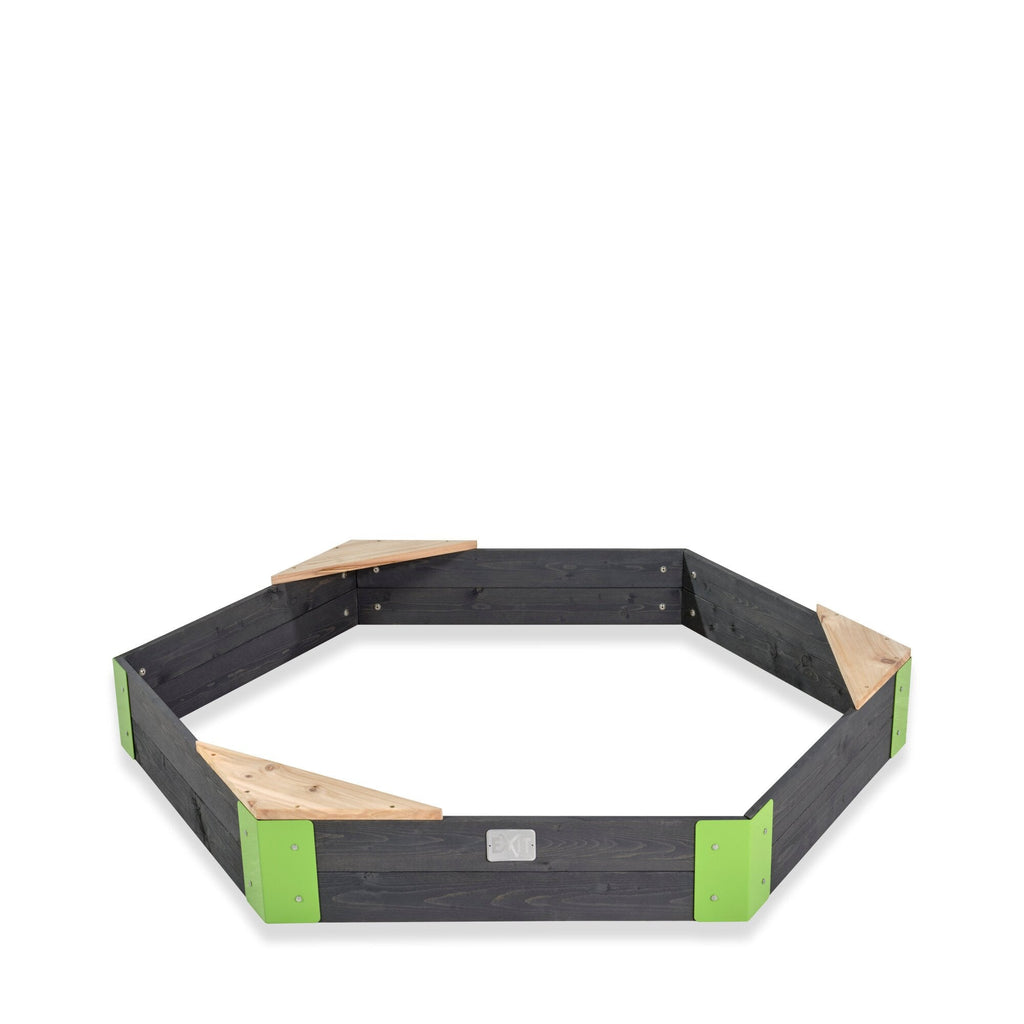 EXIT Aksent Wooden Sandpit Hexagon 160x140cm - Rathwood Store