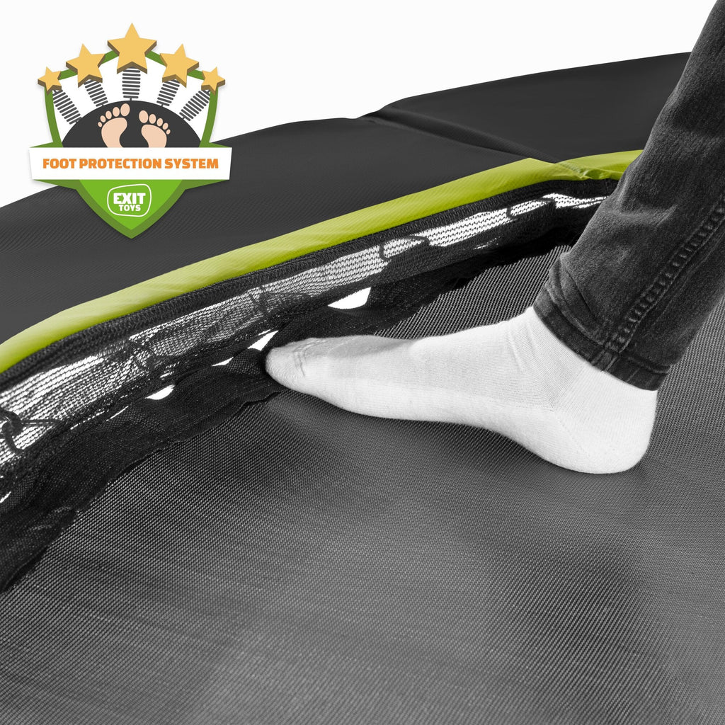 EXIT Silhouette Ground Sports Trampoline, 244cm (Black) - Rathwood Store