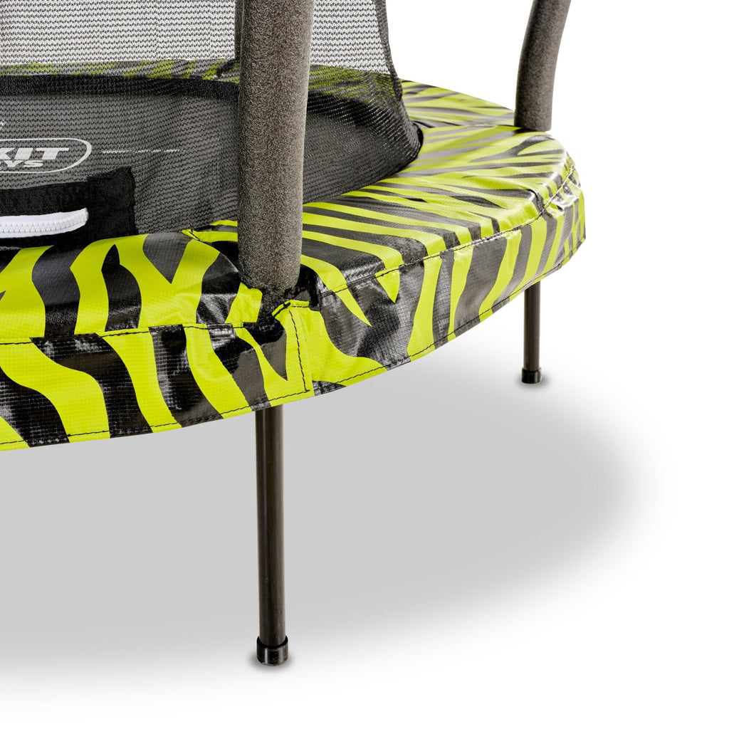 EXIT Tiggy Junior Trampoline with Safety, 140cm (Black/Green) - Rathwood Store