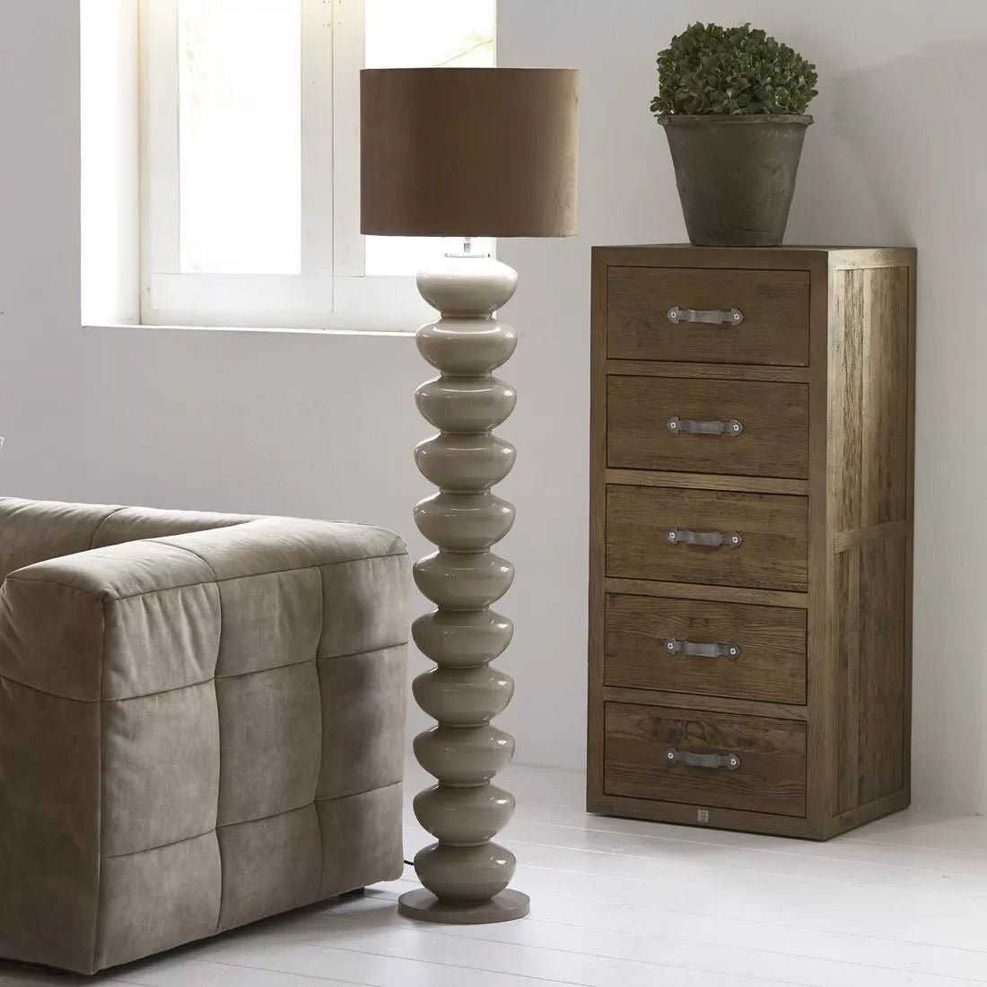 Floor Lamp RM Beaugrand, Natural, XL - Rathwood Store