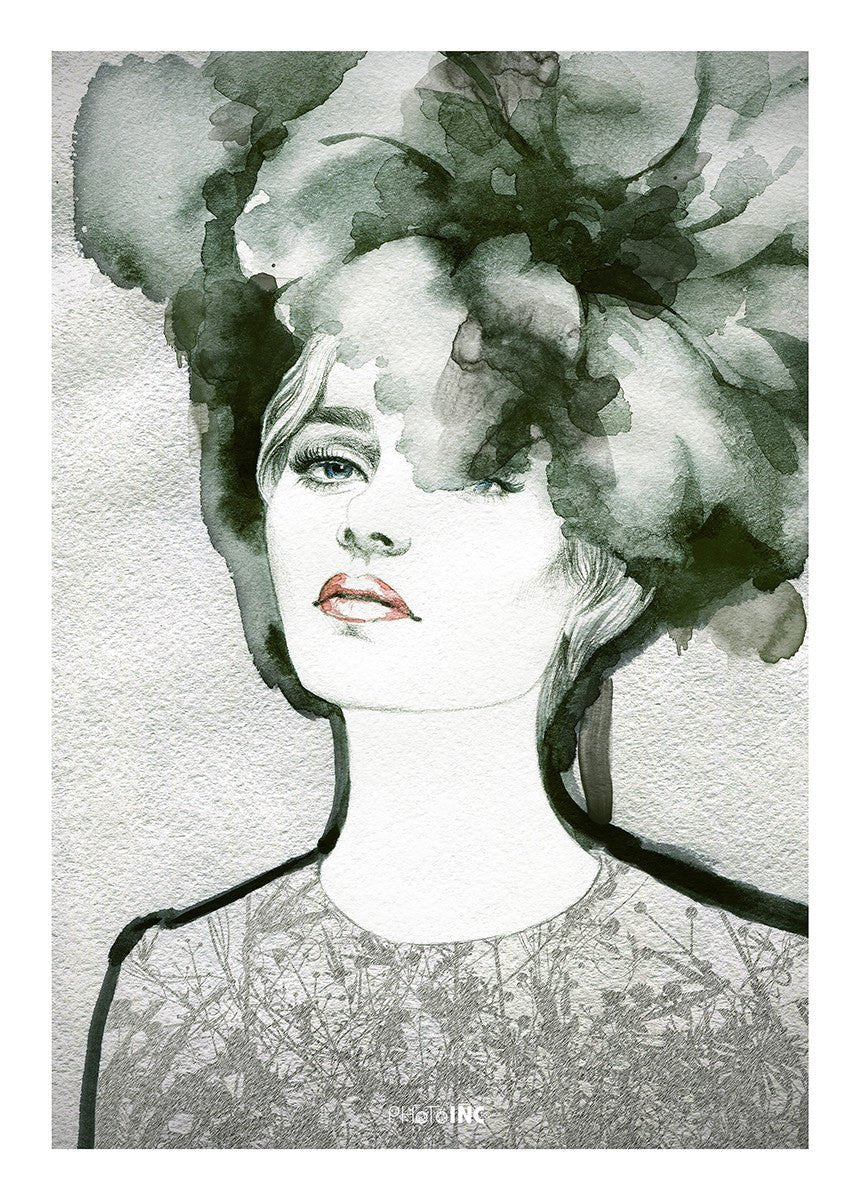 Flower Girl, 50cmx70cm wall art - Rathwood Store