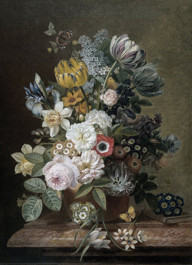 Flowers, 15cmx21cm art block - Rathwood Store