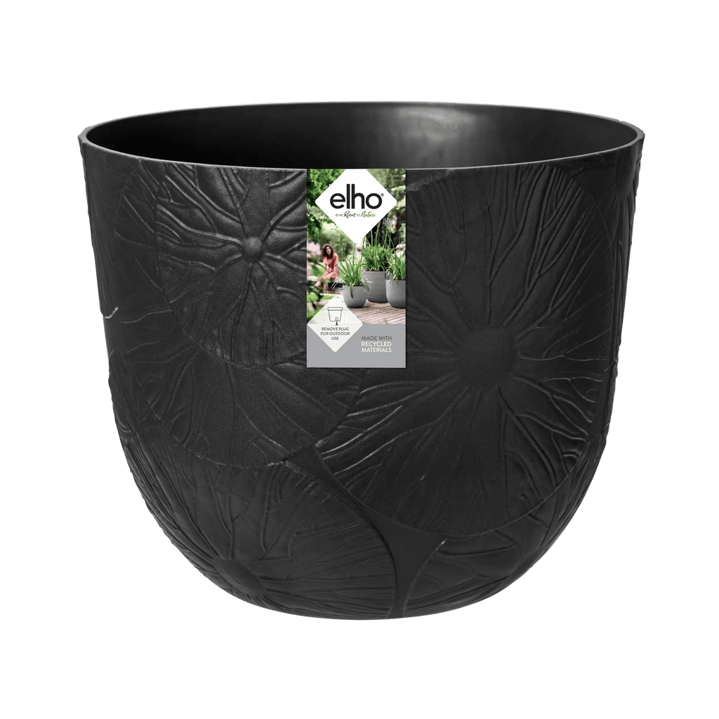 Fuente Lily Round 30Cm (Black) - Rathwood Store