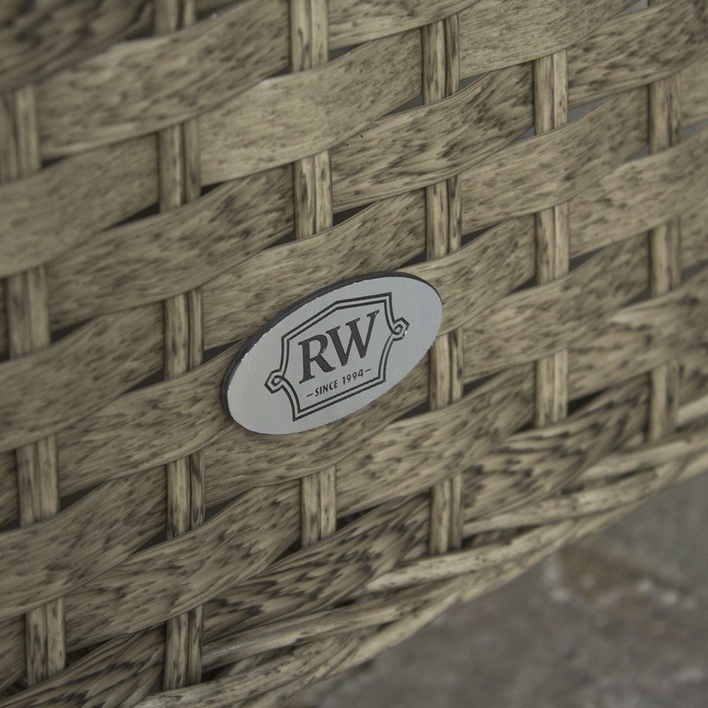 Hampton - 6 Seat Set with Rectangle Table (Sand Colour Cushions) - Rathwood Store