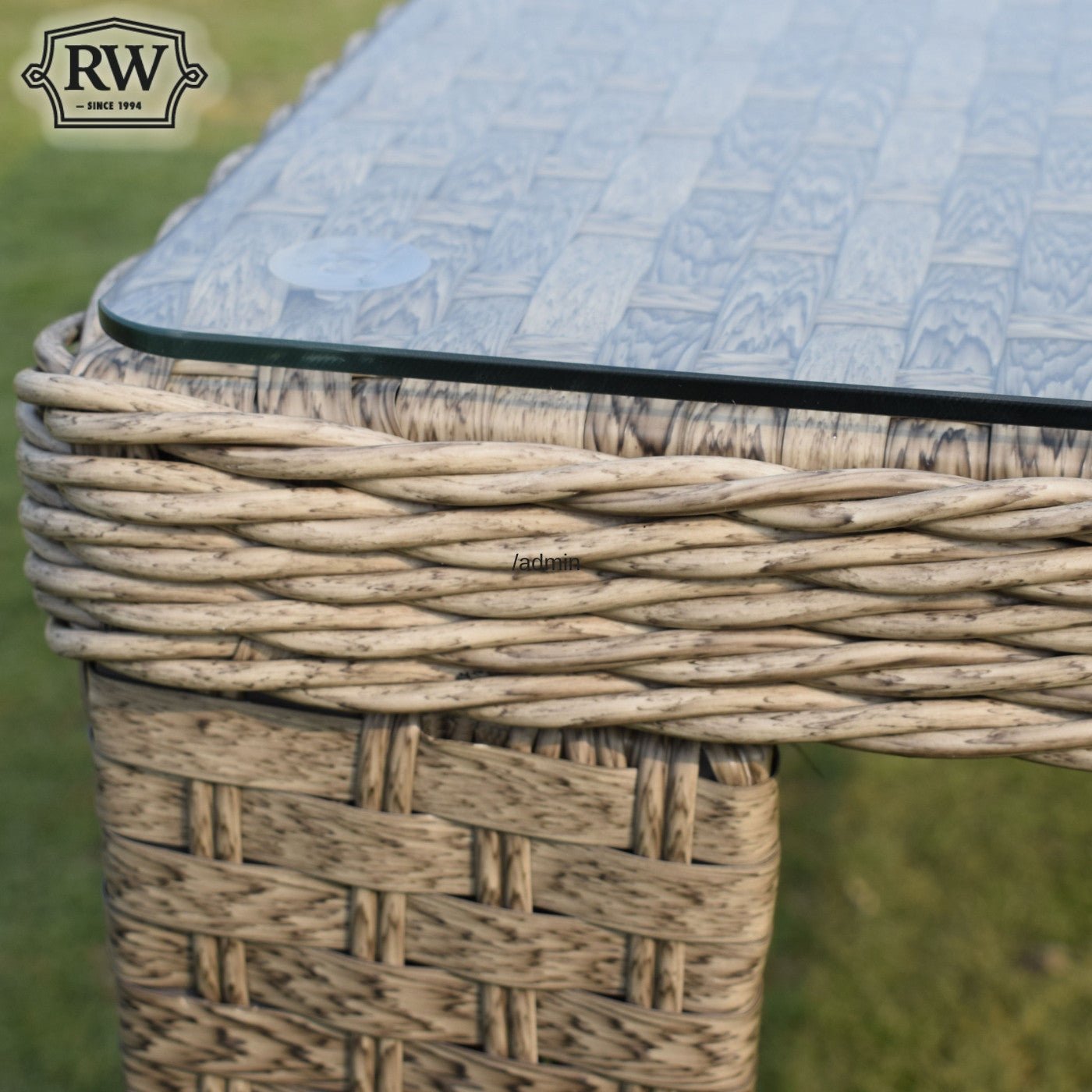 Hampton - 6 Seat Set with Rectangle Table (Sand Colour Cushions) - Rathwood Store