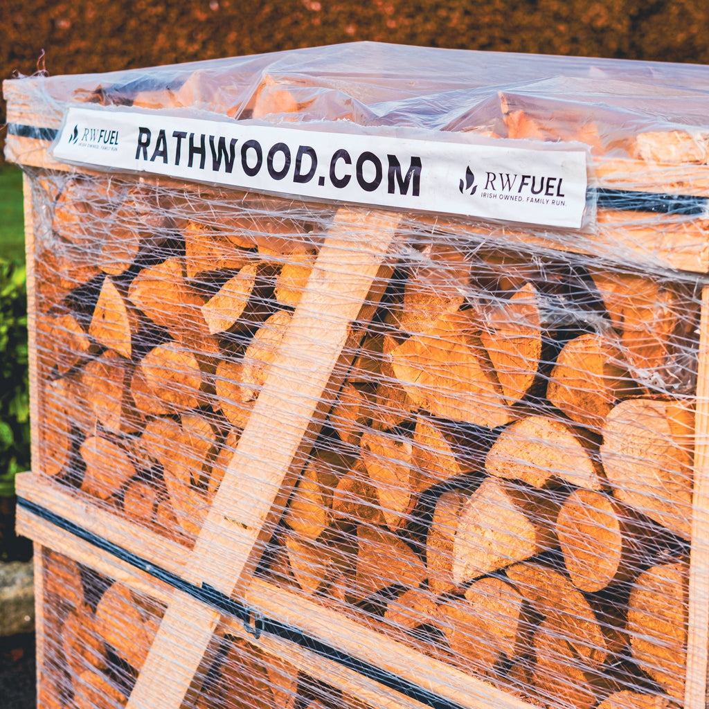 Hardwood Firewood 1.55m³ - 625kg Kiln Dried (4 Row) Pallet - Rathwood Store