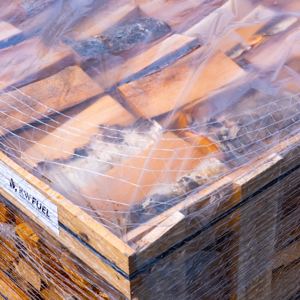 Hardwood Firewood 1.85m³ - 800kg Kiln Dried (4 Row) Pallet - Rathwood Store