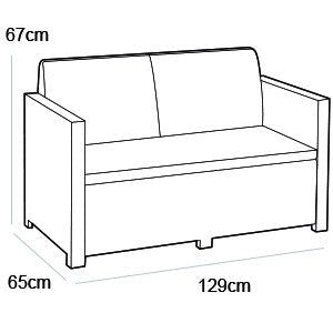 Keter - Oklahoma Lounge Set (Dark Grey) - Rathwood Store