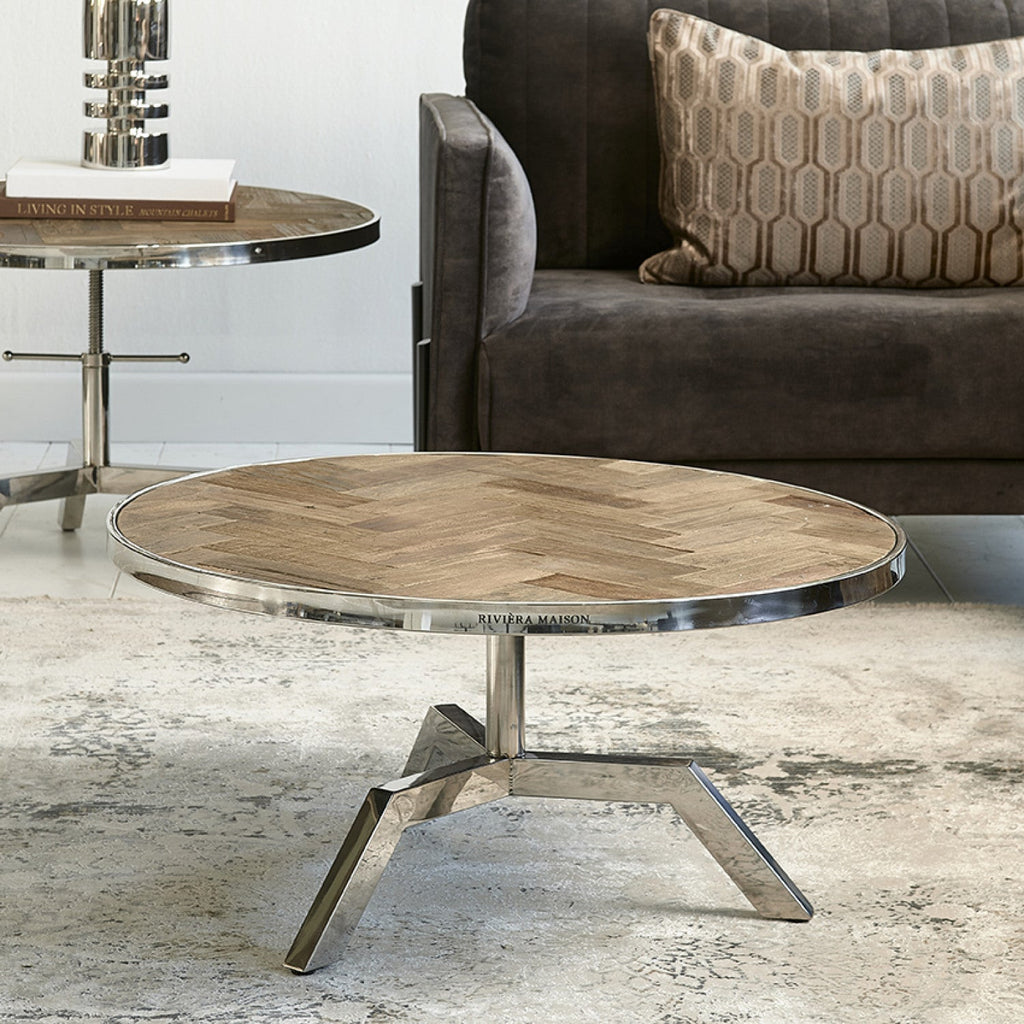 Kirkwood Adjustable Coffee Table Dia 80cm - Rathwood Store