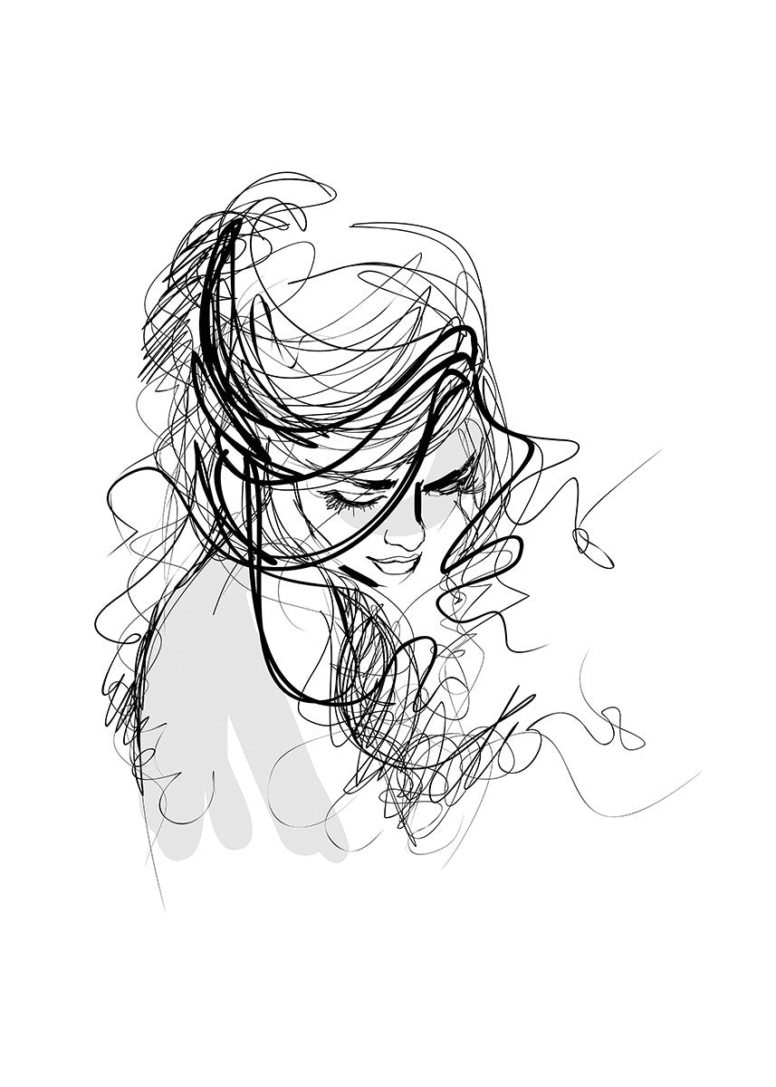 Lady, 50cmx70cm wall art - Rathwood Store