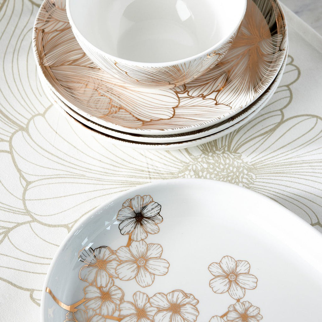 Les Fleurs Porcelain Plate - Rathwood Store