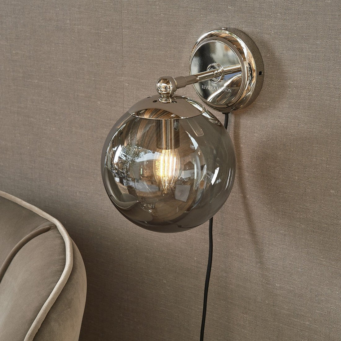 Lille Wall Lamp grey smoke - Rathwood Store
