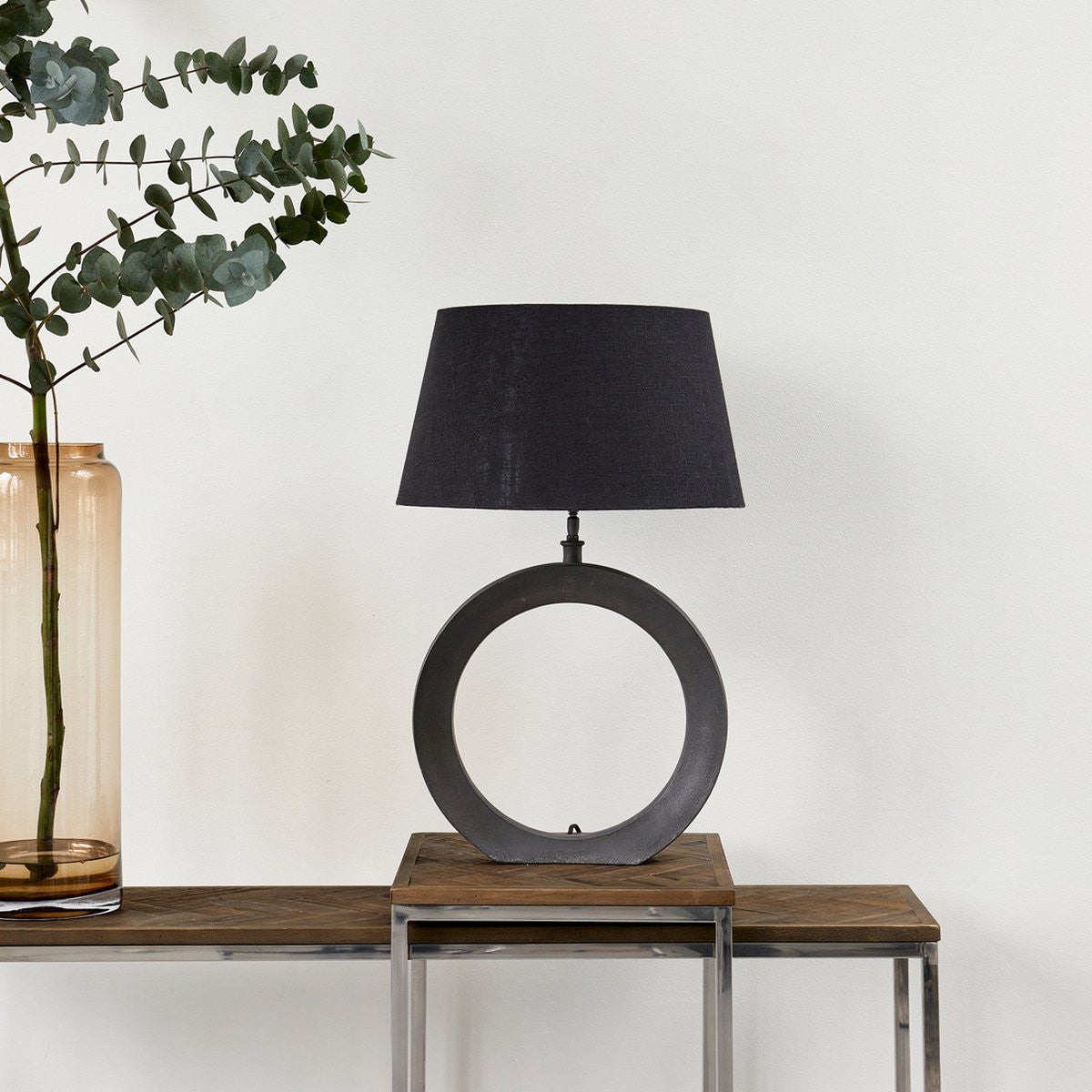 Loveable Linen Lampshade all black 35x45 - Rathwood Store