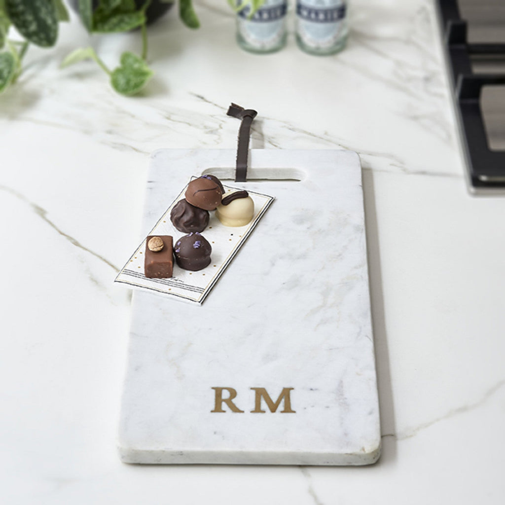 Magic Marble Serving Plate white - Rathwood Store