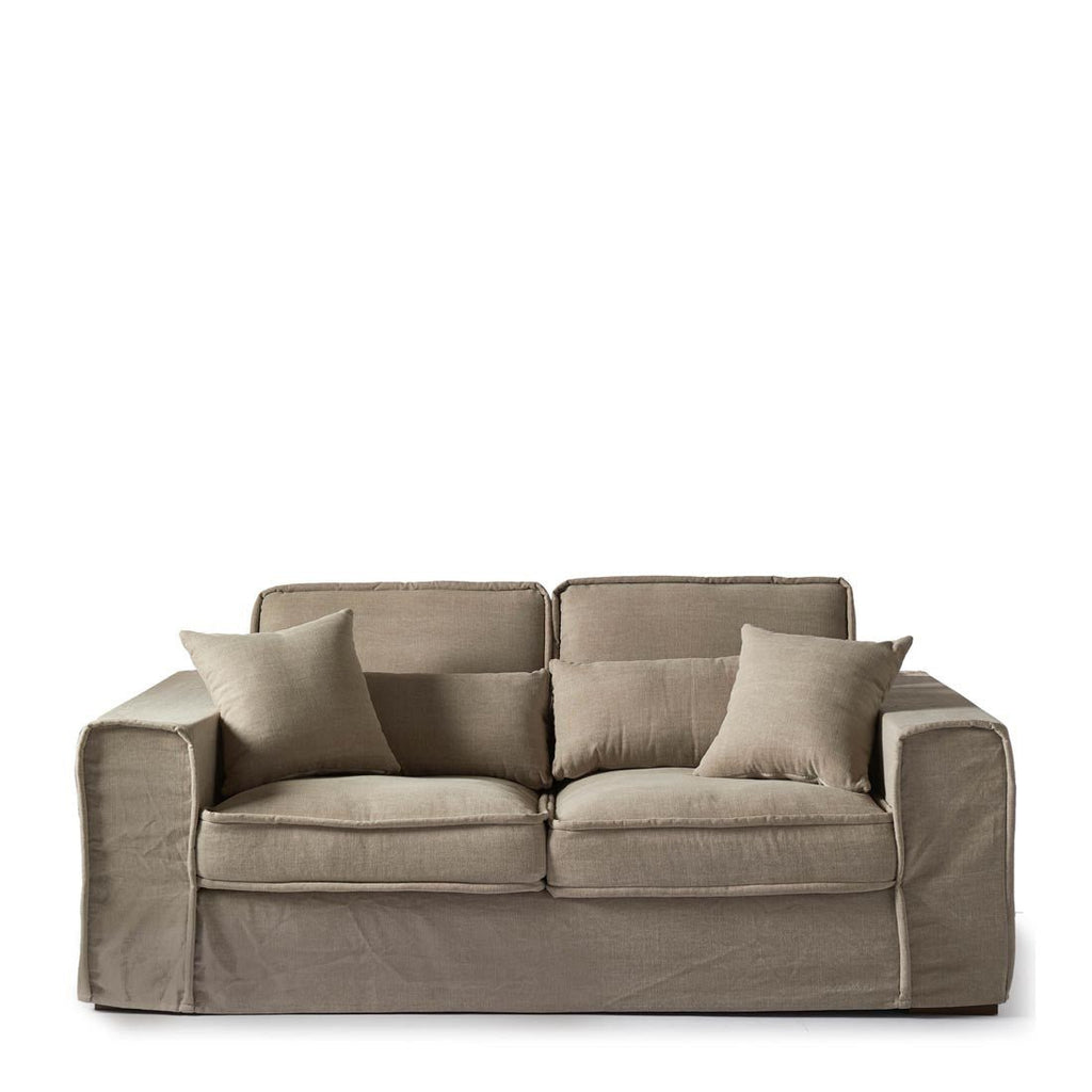 Metropolis Sofa 2,5 Seater, washed cotton, natural - Rathwood Store