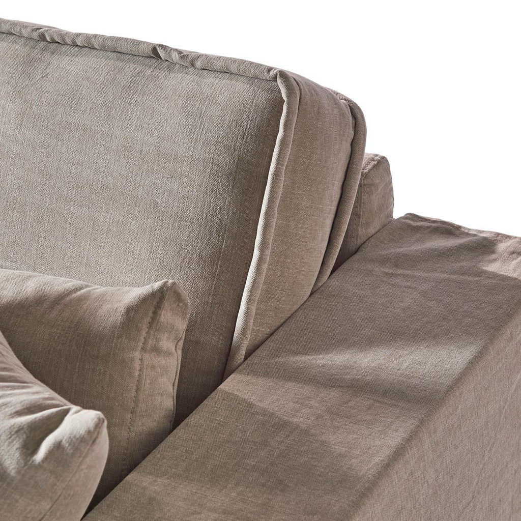 Metropolis Sofa 2,5 Seater, washed cotton, natural - Rathwood Store