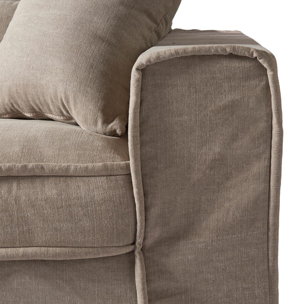 Metropolis Sofa 2,5 Seater, washed cotton, natural - Rathwood Store