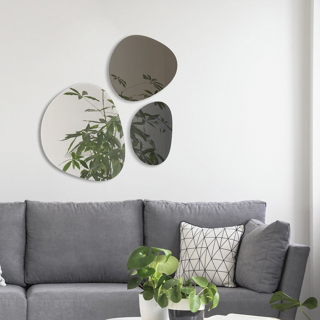 Modern Mirror 3 - Piece Set - Clear, Dark Bronze, Warm Grey - Rathwood Store