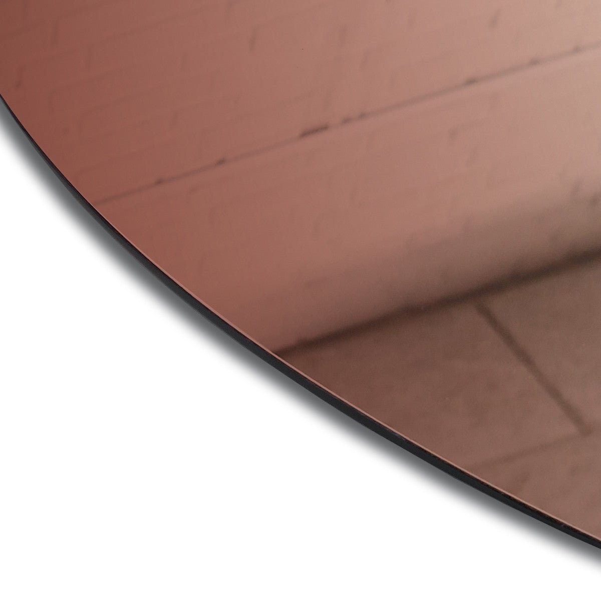 Modern Mirror 3 - Piece Set - Clear, Orange, Rose Gold - Rathwood Store