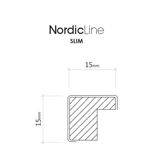 Nordic Line Slim White, 50cmx70cm wall frame - Rathwood Store