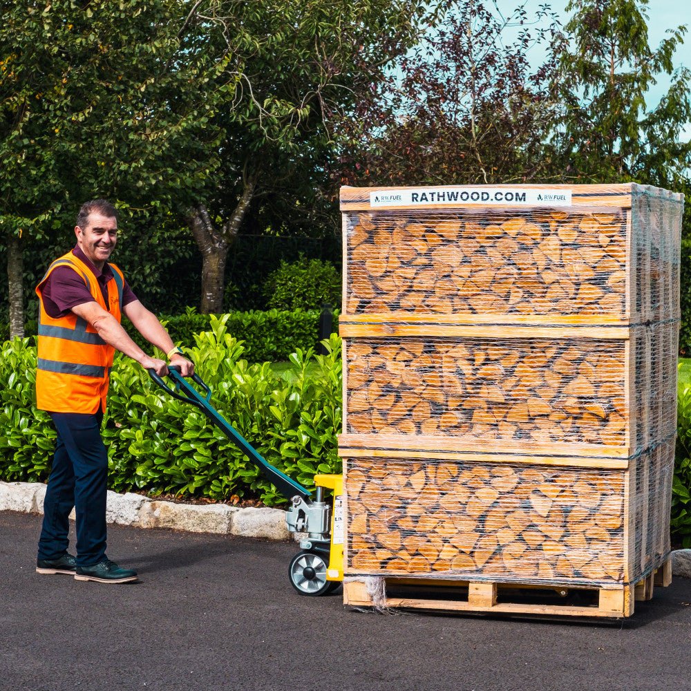 Oak Firewood 1.85m³ - 840kg Kiln Dried (4 Row) Pallet - Rathwood Store