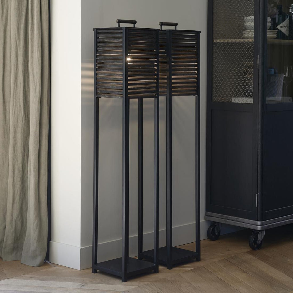 Ocean Cay Shutters Floor Lamp black - Rathwood Store
