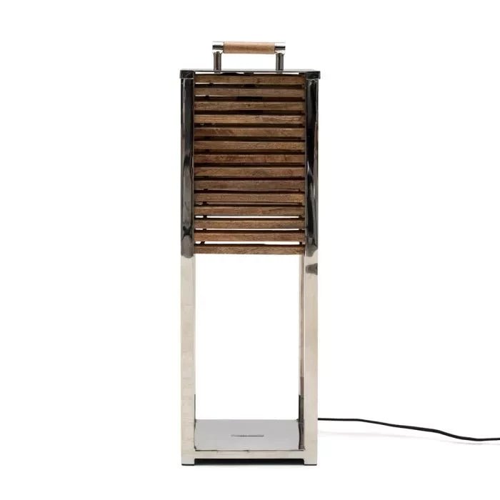 Ocean Cay Shutters Tablelamp Silver - Rathwood Store