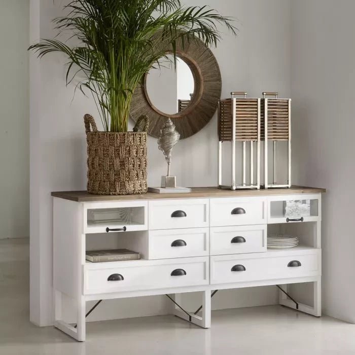 Ocean Cay Shutters Tablelamp Silver - Rathwood Store