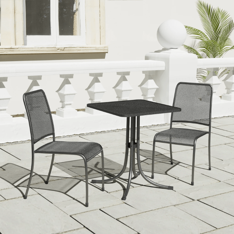 Portofino - Square Bistro Set (Grey) - Rathwood Store
