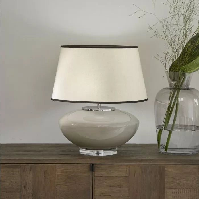 RM Glass Bauble Table Lamp Flax - Rathwood Store