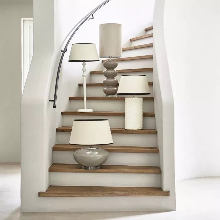 RM Glass Bauble Table Lamp Flax - Rathwood Store