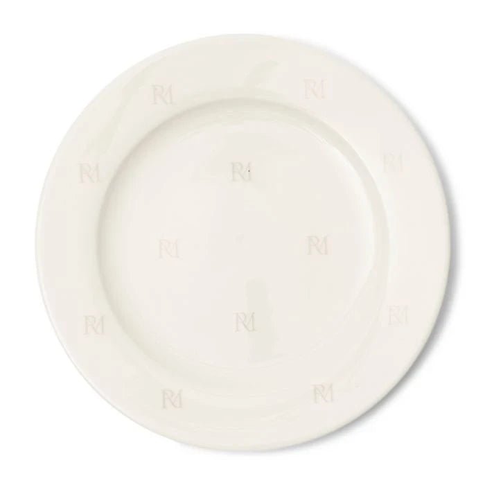 RM Monogram Breakfast Plate - Rathwood Store