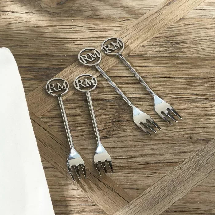 RM Monogram Forks Set of 4 - Rathwood Store