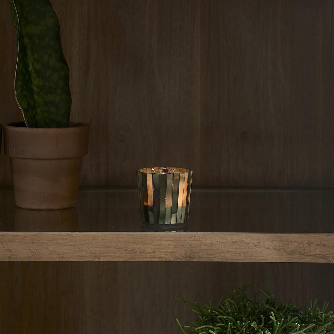 RM Mosaic Votive moss green XS - Rathwood Store