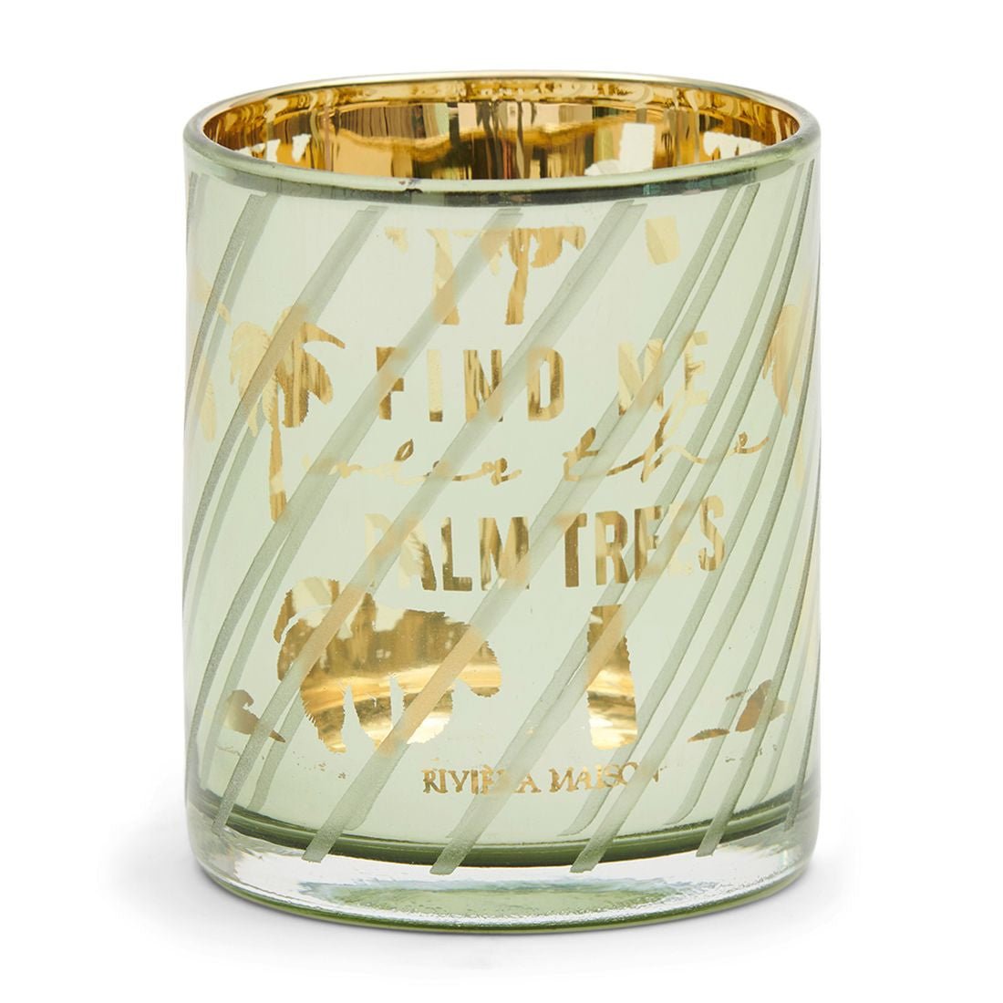 RM Palm Tree Votive green - Rathwood Store