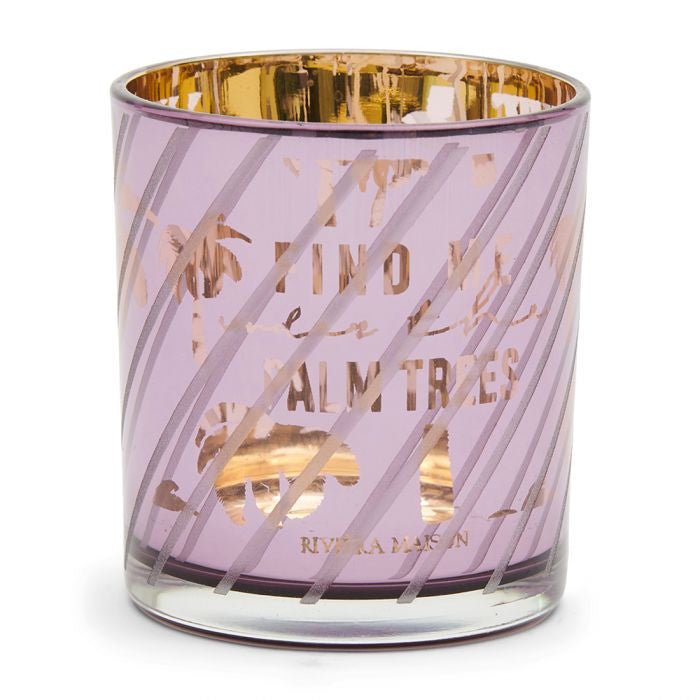 RM Palm Tree Votive pink - Rathwood Store