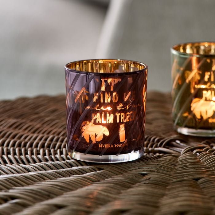 RM Palm Tree Votive pink - Rathwood Store