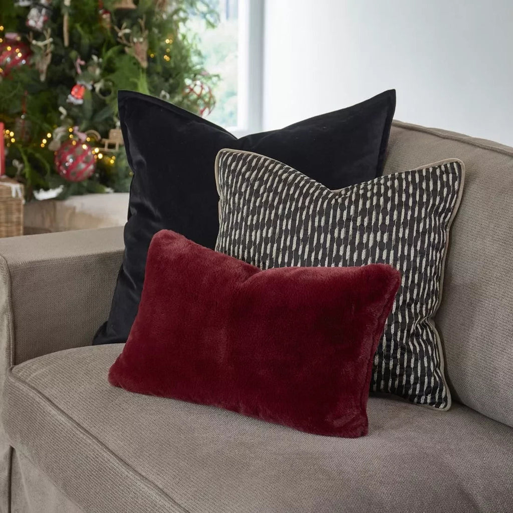 RM Velvet Pillow Cover Black 60x60 - Rathwood Store