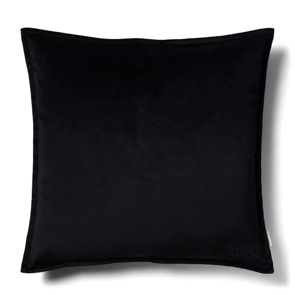 RM Velvet Pillow Cover Black 60x60 - Rathwood Store