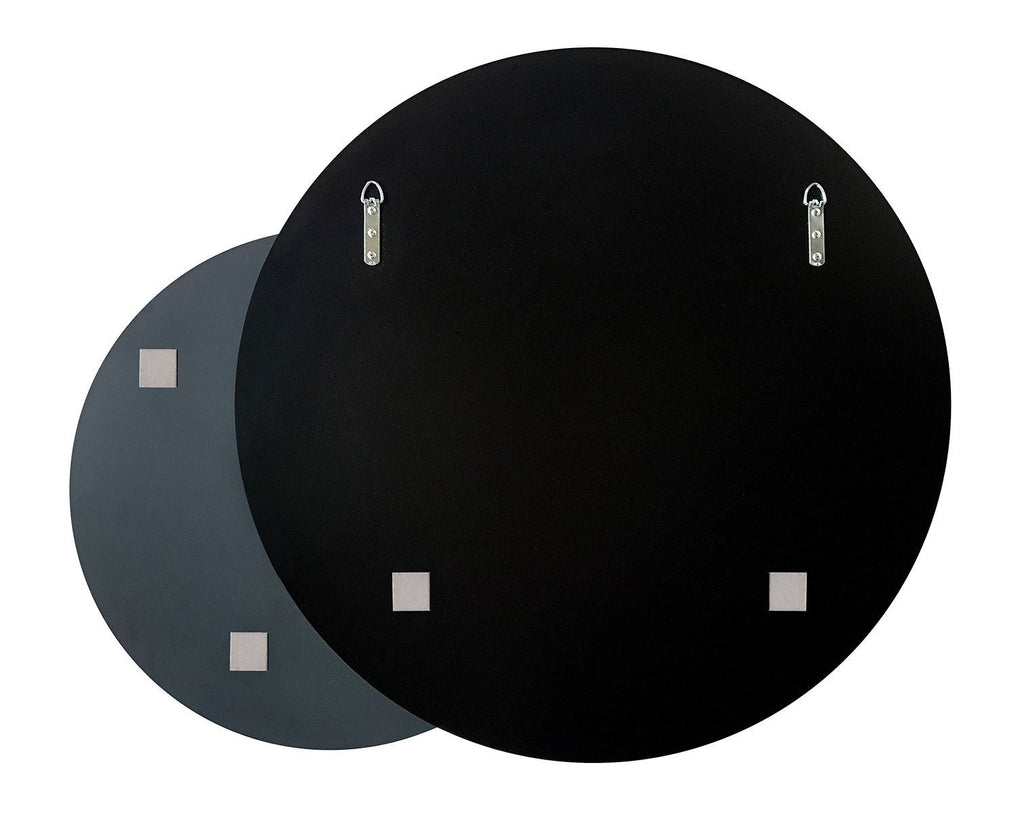 Round Mirror Silver - Warm Grey 60cm - Rathwood Store