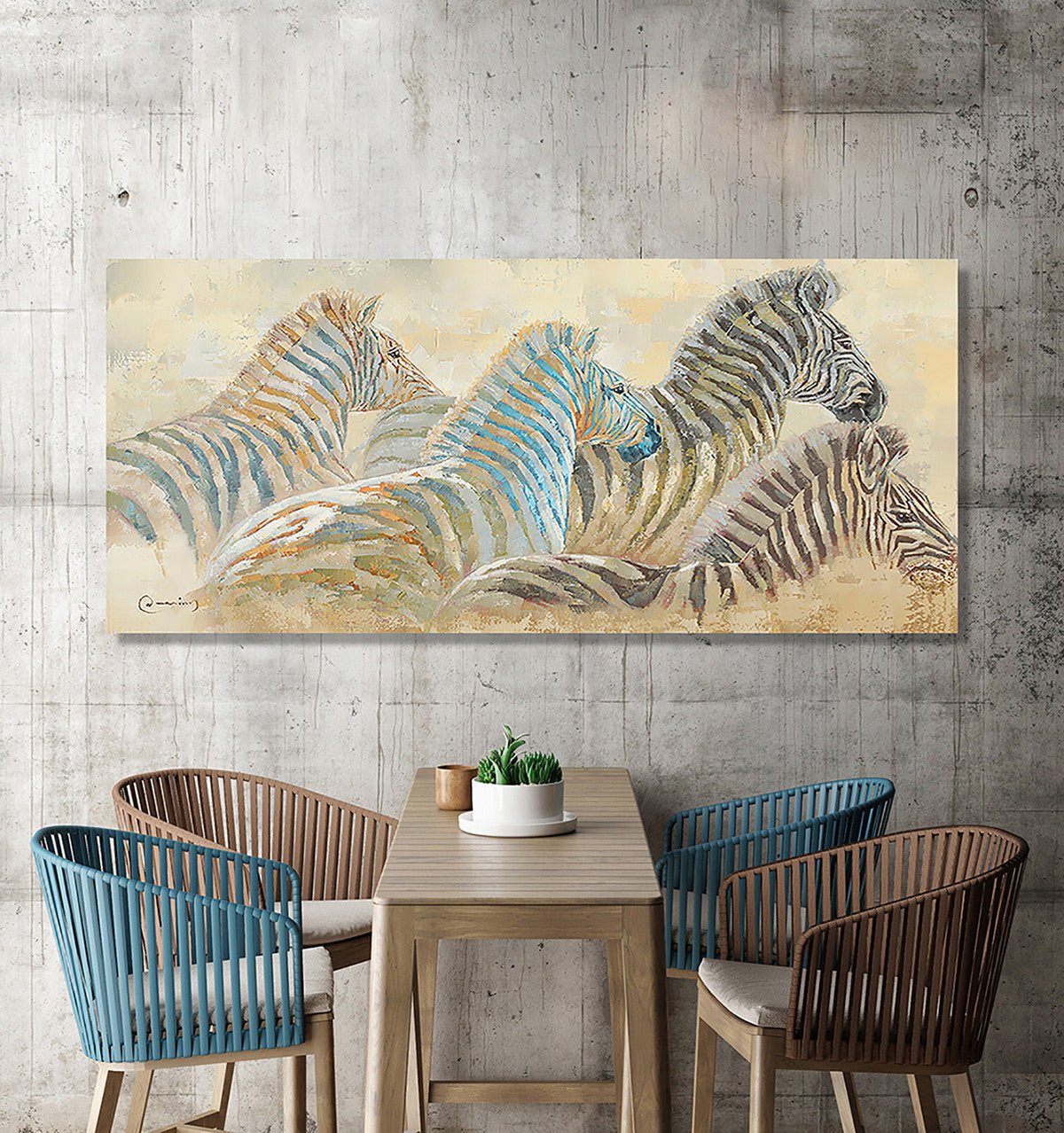 Running Wild, 70cmx200cm mixed media - Rathwood Store