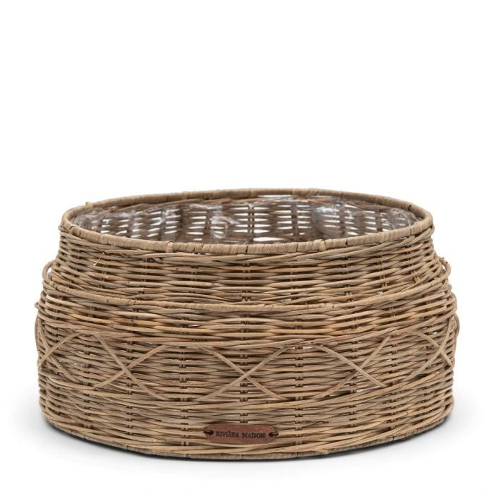 Rustic Rattan Classic Planter Round - Rathwood Store