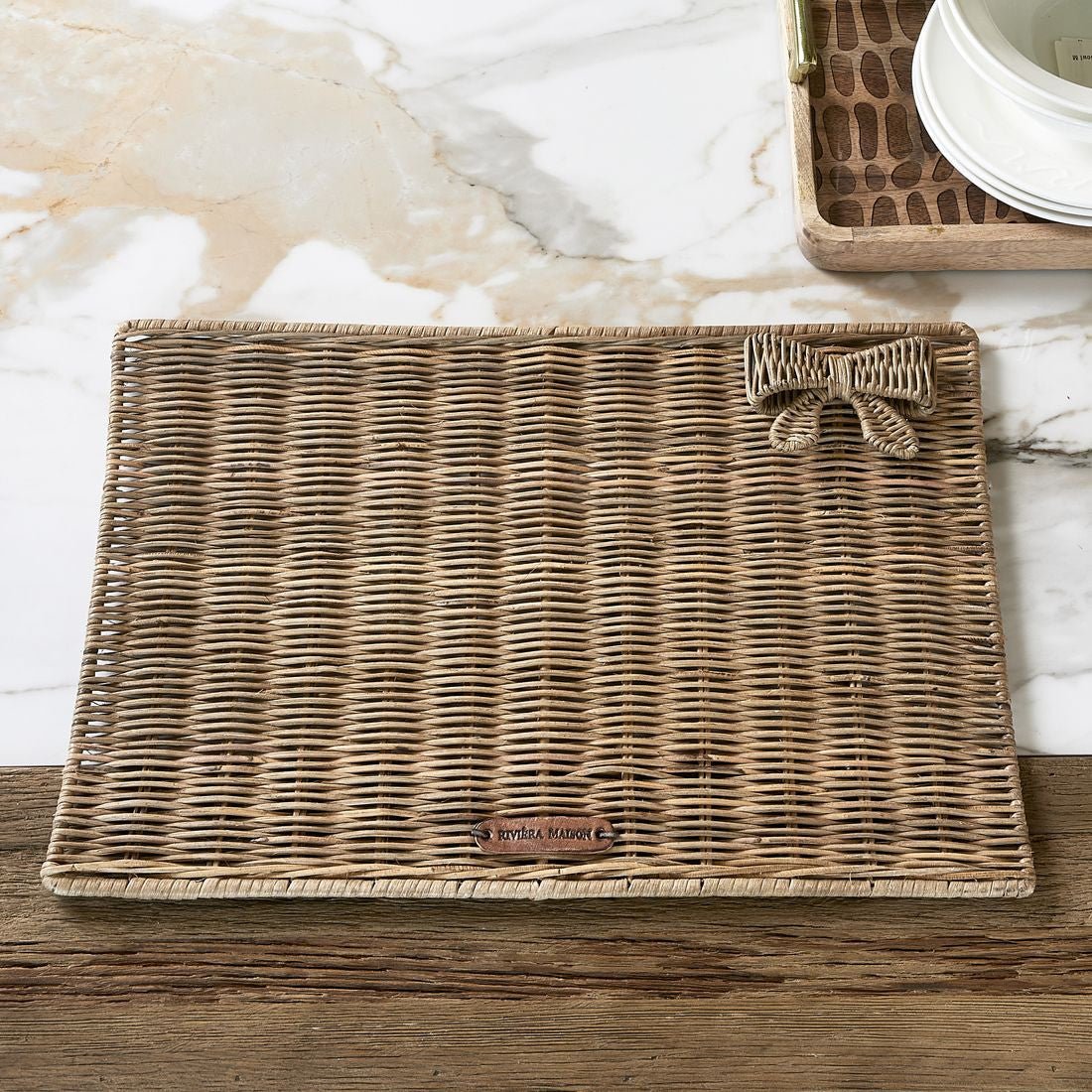 Rustic Rattan Pretty Bow Placemat - Rathwood Store