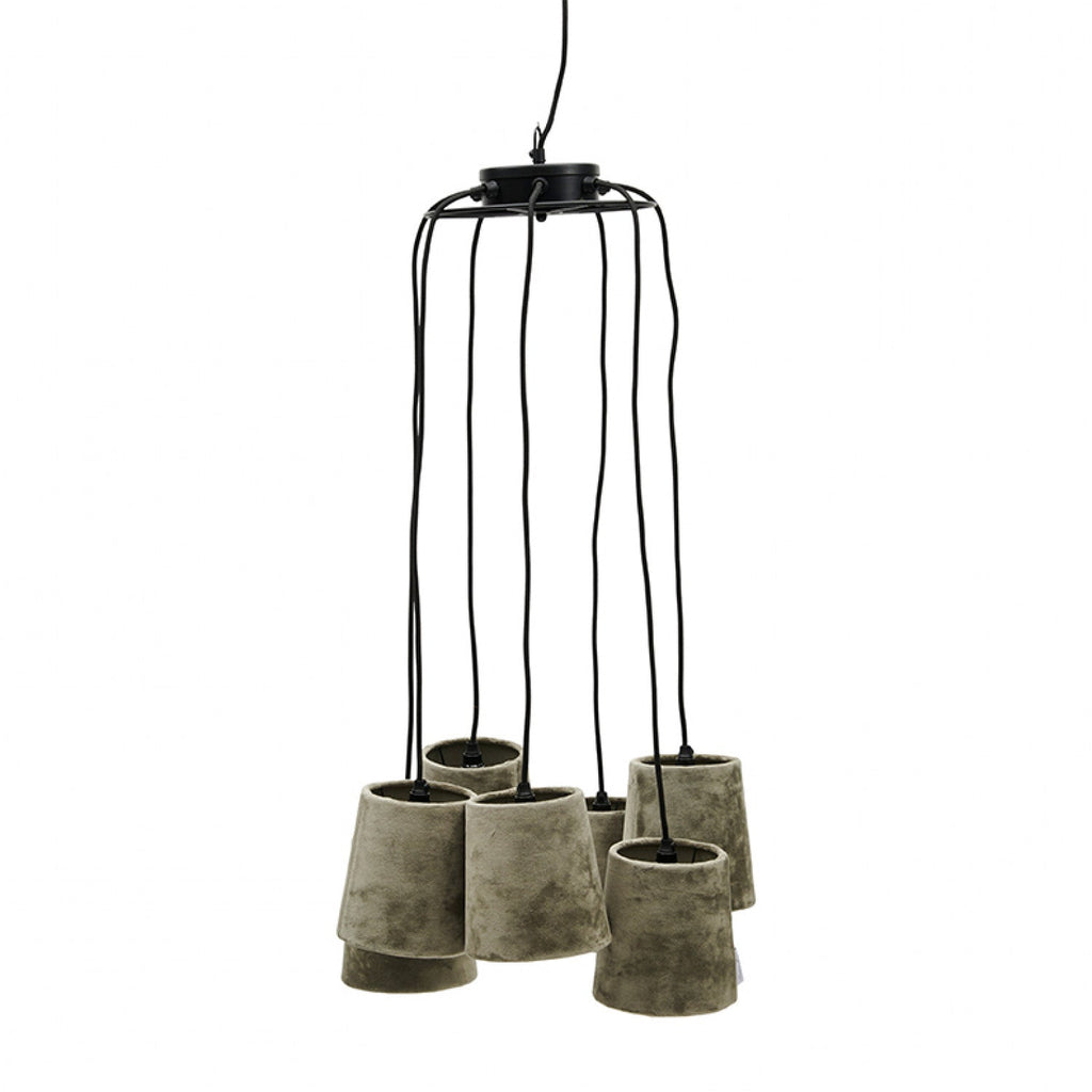 Silverstone 7 Shade Hanging Lamp gr - Rathwood Store