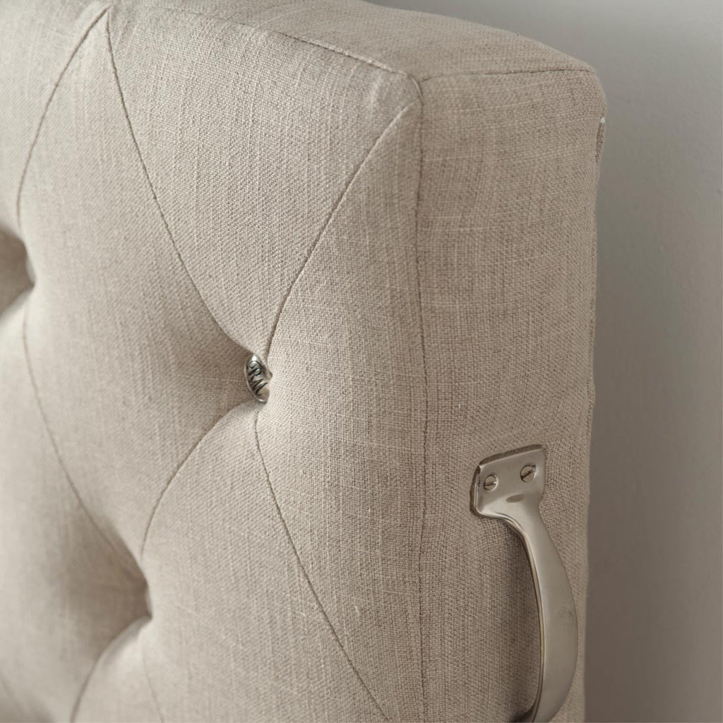 Union Square Headboard Double, linen, flax - Rathwood Store