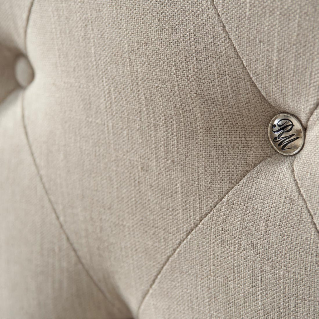 Union Square Headboard Double, linen, flax - Rathwood Store