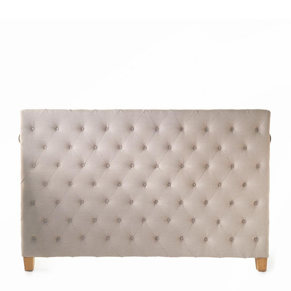 Union Square Headboard Double, linen, flax - Rathwood Store