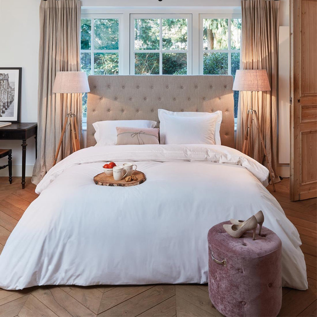 Union Square Headboard Double, linen, flax - Rathwood Store